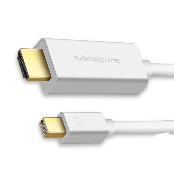 Mini DisplayPort (Mini DP) - HDMI-sovitinkaapeli 1080P – Täydellinen MacBookille 2 m 2 m
