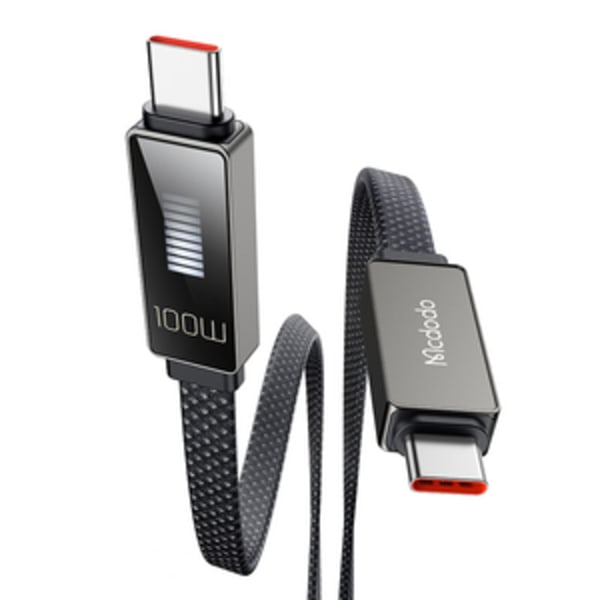 Kabel Mcdodo CA-4470 USB-C till USB-C med display 100W 1,2m (svart)