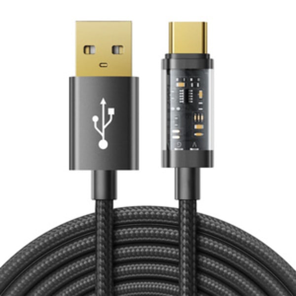 USB till USB-C-kabel Joyroom S-UC027A12 3A, 1,2 m (svart)