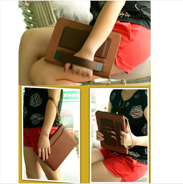 Elegant PU-etui til iPad Mini 1/2/3/4/5 med stativ Brown Brown