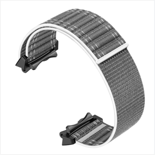 Nylon Woven Replacement Strap kompatibelt med Amazfit T-Rex3 Breathable Elastic Adjustable Gray Gray