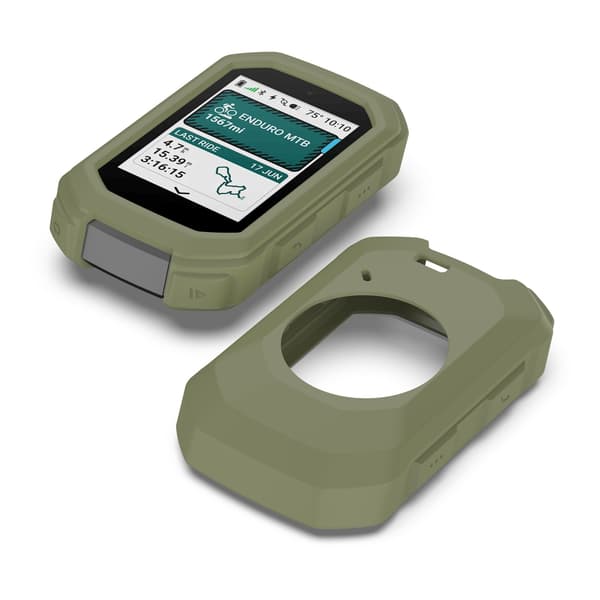 Silikonebeskyttelsesetui til Garmin Edge MTB - Optimal beskyttelse til din cykelcomputer Green Green