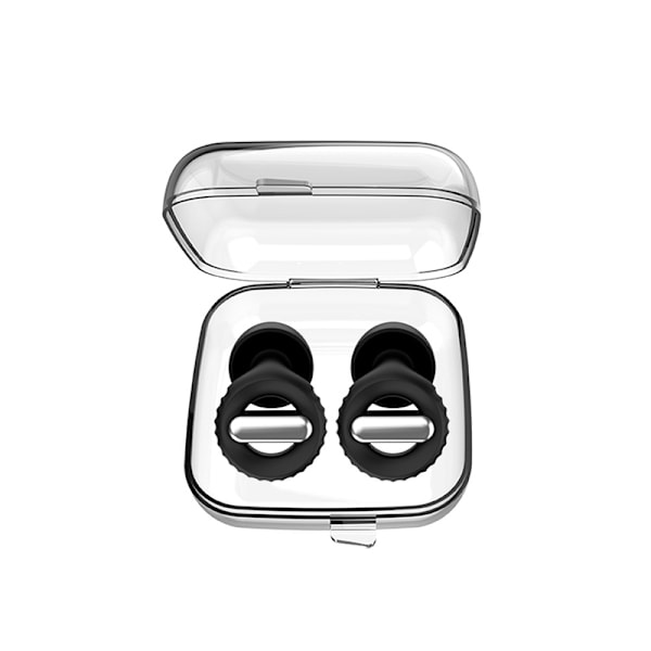 Brusreducerande öronproppar Black + Silver Black + Silver