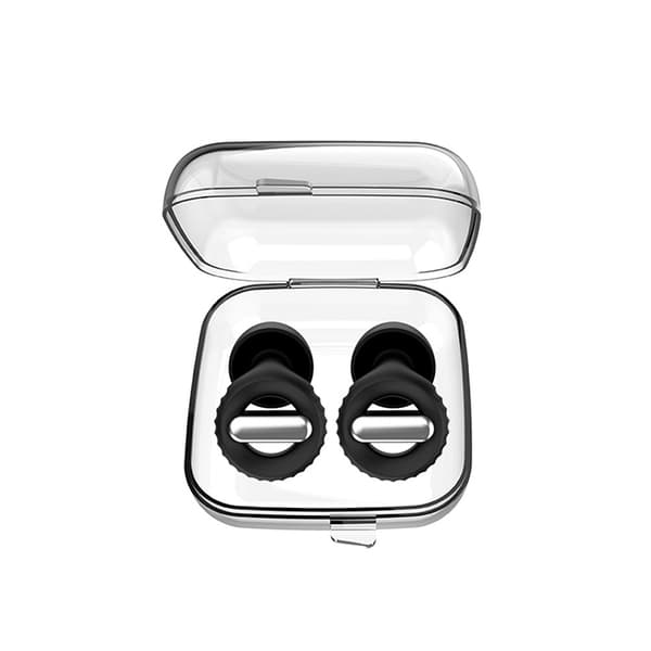 Melua vaimentavat korvatulpat Black + Silver Black + Silver