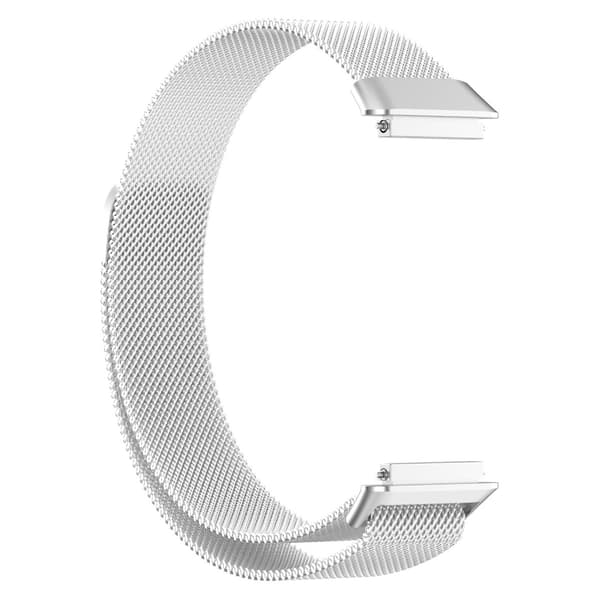 Rostfritt stål Milanese-meshrem med magnetlås, kompatibelt med Huawei Band 7, 21cm längd, 1.9cm bredd, verktygsfri installation Silver Silver