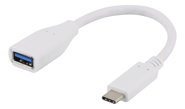 USBadapter USB 3.1 type C male type A female Gen 1 white