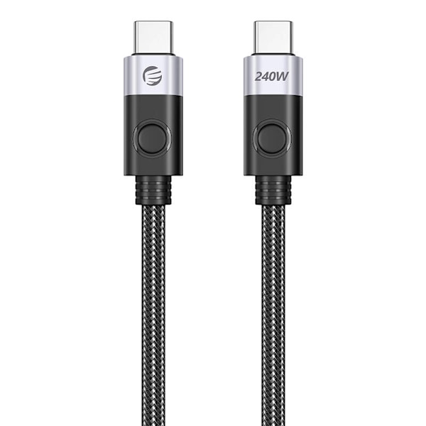 Orico 240W USB-C till USB-C laddningskabel, 1,5 m (svart)