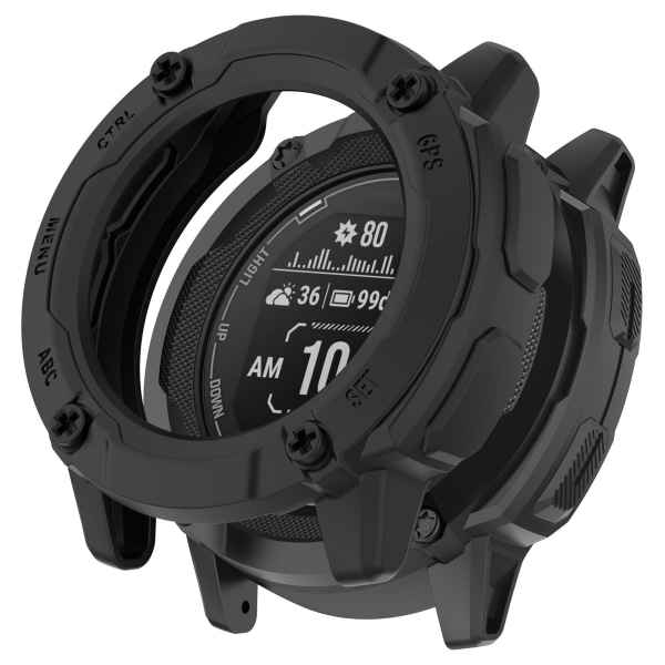 Armor suojakotelo Garmin Instinct 2X:lle Musta