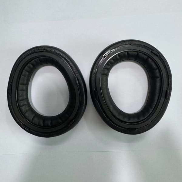 Ersättningsöronkuddar kompatibelt med Beyerdynamic AVENTHO 300 - Proteinläder, Svart (2 st)