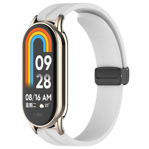Magnetiskt Klockarmband i Silikon, 12 mm Grå