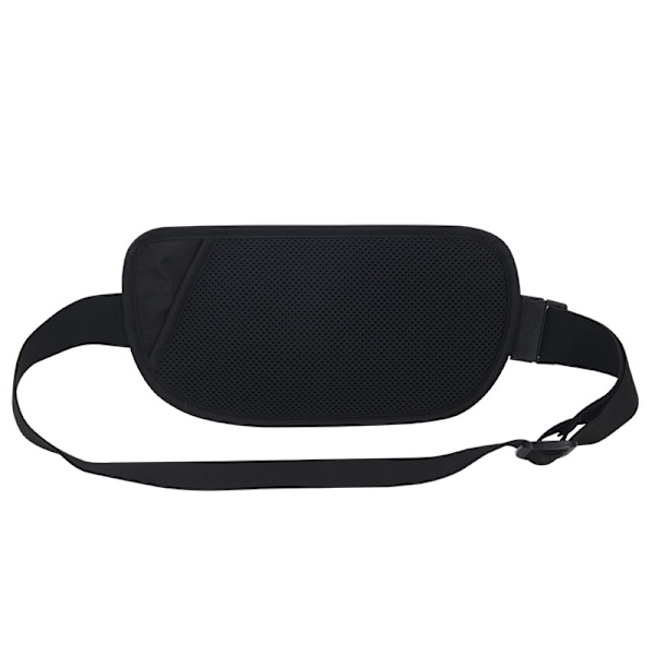 Midjeväska med RFID-Blockering - Förhindra Stöld Black Black