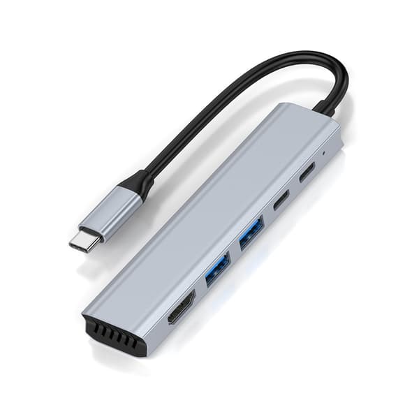 7-i-1 USB-C Hub Multiport Adapter - 4K HDMI, 100W PD, 5Gbps USB 3.0, Kompatibel med Macbook, Huawei og mere