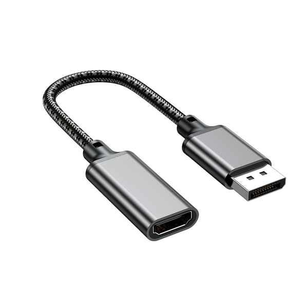 4K 60Hz DP til HDMI Adapter Kabel (0,2m) - Tilslut DisplayPort til HDMI