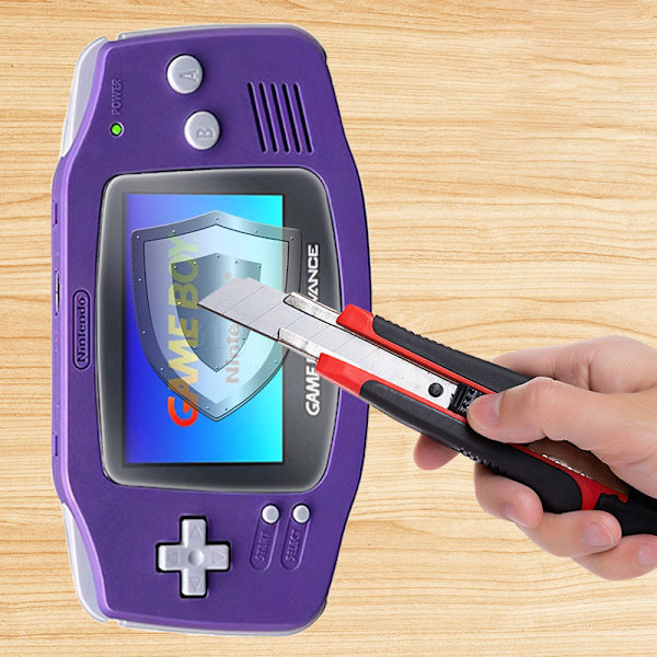 Skärmskydd i härdat glas för Nintendo GBA - HD-skärpa, 2-pack