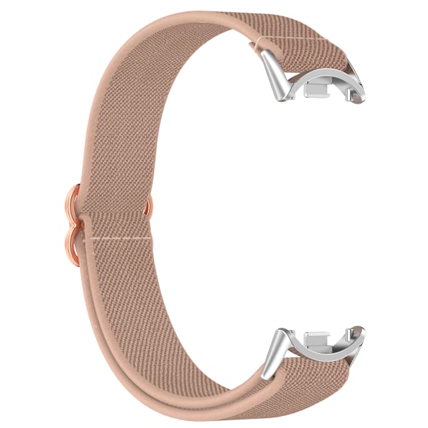 Xiaomi Mi Band 9/8/NFC Åndbar Nylon Urrem Lyserød