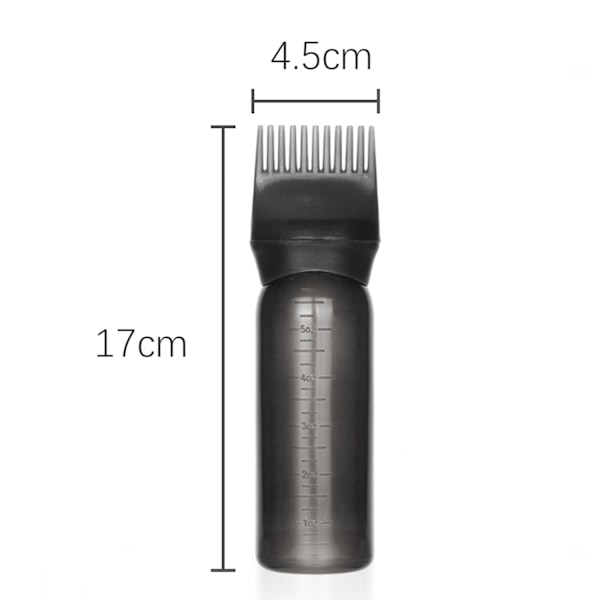 Applikatorflaska för hårfärg / hårfärgningskam 2-pack