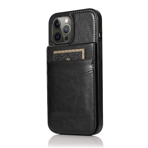 Flip Läderfodral med Korthållare för iPhone 16 Pro Max