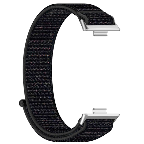 Nylon urrem til Huawei Fit 3 Sorte+farveprikker