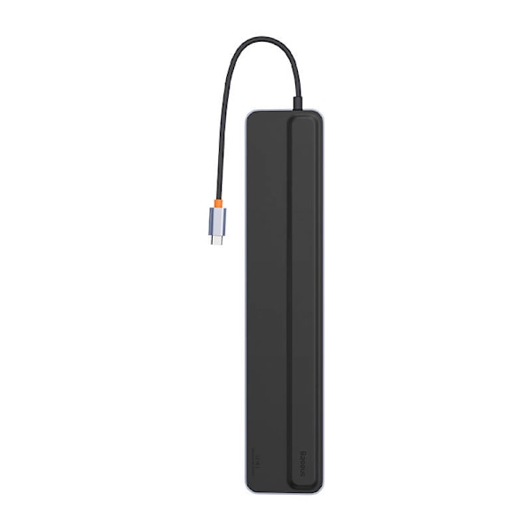 Hub 12w1 Baseus EliteJoy Gen2 -sarjan USB-C do 2xHDMI+ 3xUSB 3.0+ PD+ DP+ SD/TF+ RJ45+Type-C+ 3,5 mm (tummanharmaa)