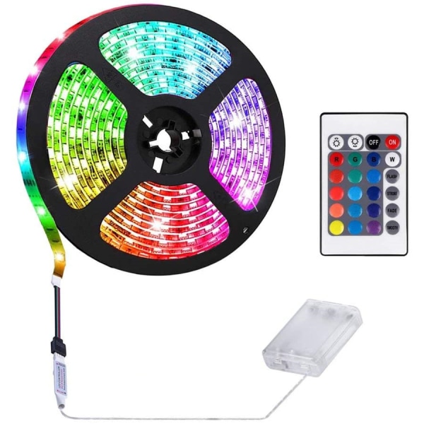 Lysliste med fjernbetjening LED RGB lysliste 3 m