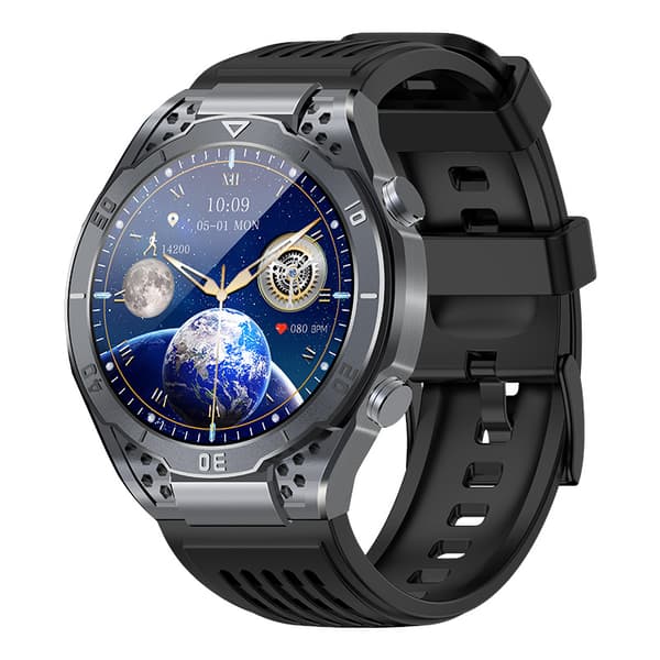 Smartwatch med EKG, Bluetooth-opkald og musik - Grå