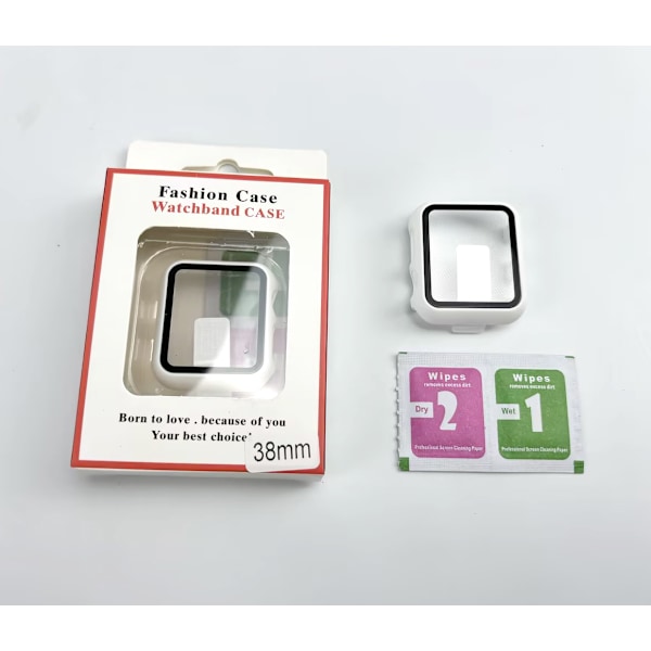 Beskyttelsesetui til Apple Watch 1/2/3 - 38mm Hvid