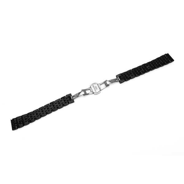 Urrem i rustfrit stål til Garmin Lily 2 - 14 mm Butterfly-spænde Black Black