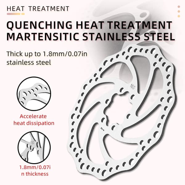 160 mm rustfri stål skivebremserotor til mountainbikes