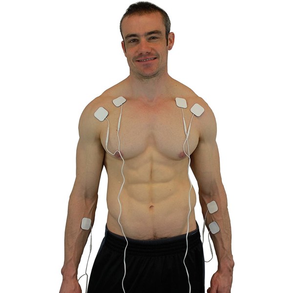 INF Selvklæbende elektroder til massageinstrumenter 2,0 mm stik 10-pak 2.0 mm