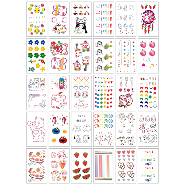 Trendiga temporära tatueringar - 30 unika designer