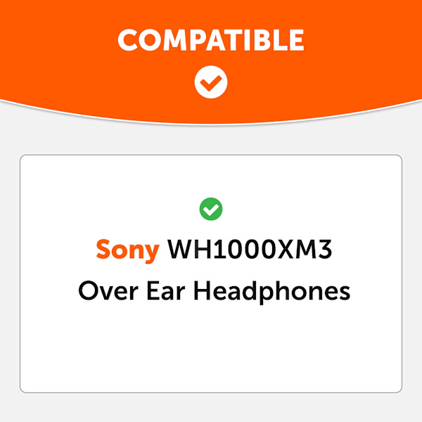 INF Korvatyynyt Sony WH-1000XM3 1 pari Musta