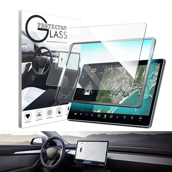 Model X/Model S 17" Anti-Blue Light karkaistu lasi näytönsuoja