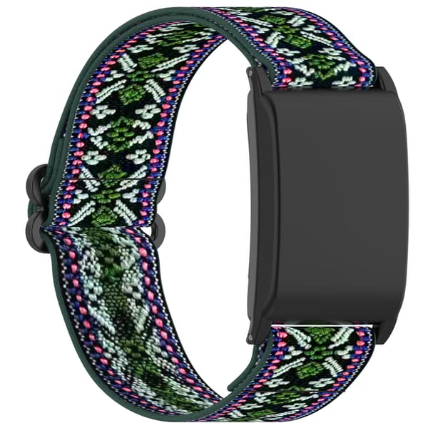 Komfortabelt elastisk nylon WHOOP 4.0-bånd - Sort grøn