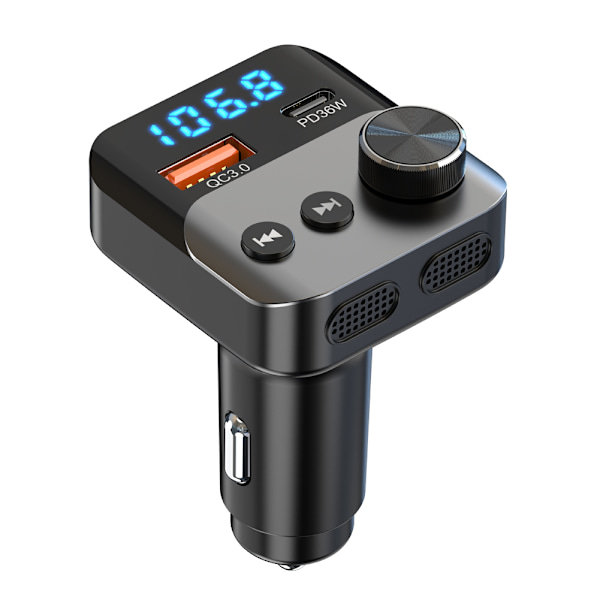 Bluetooth 5.3 FM-sender bilopladeradapter
