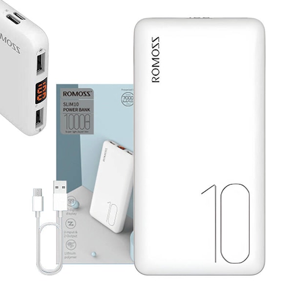 Powerbank Romoss PSP10 10000mAh (vit)