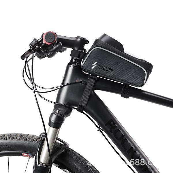 Ramväska i kolfiber med pekskärm för cykling