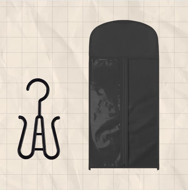 Støvtæt Paryk Opbevaringspose med Bøjle