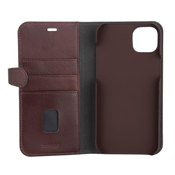 Mobilfodral 2-i-1 3 Kortfack Brun - iPhone 14 Plus