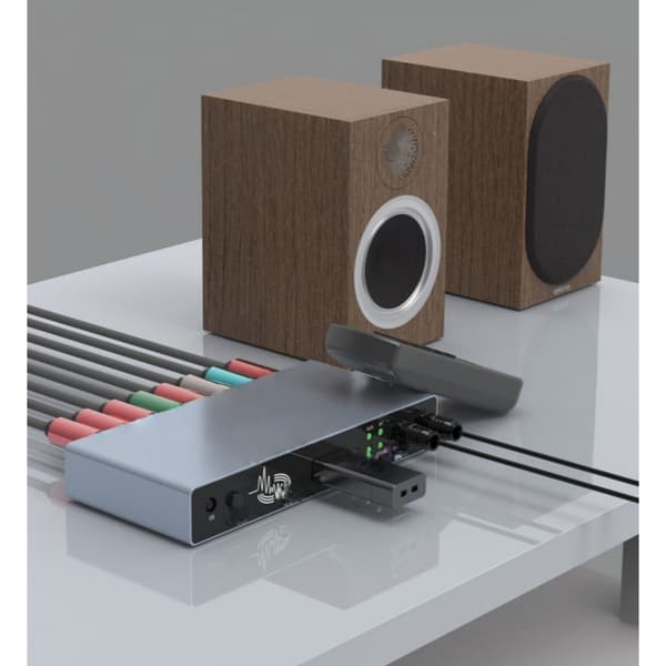 Digital lyddekoder med optisk, coaxial, USB og 5.1-kanals analog lydudgang til hjemmebiograf og lydudstyr
