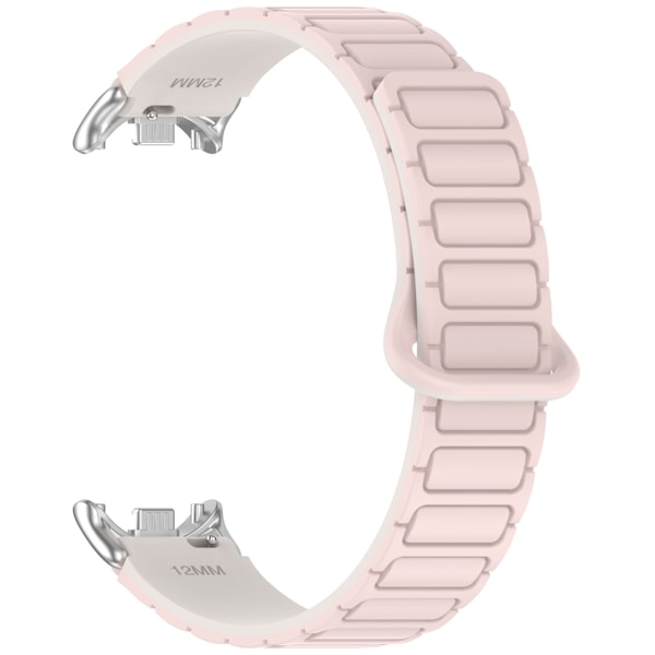 12MM magnetiskt silikonarmband för Xiaomi Mi Band 8/9 Silver