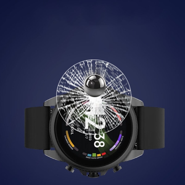 Karkaistu lasi näytönsuoja älykellolle (2 kpl) Fossil Gen 6 44mm
