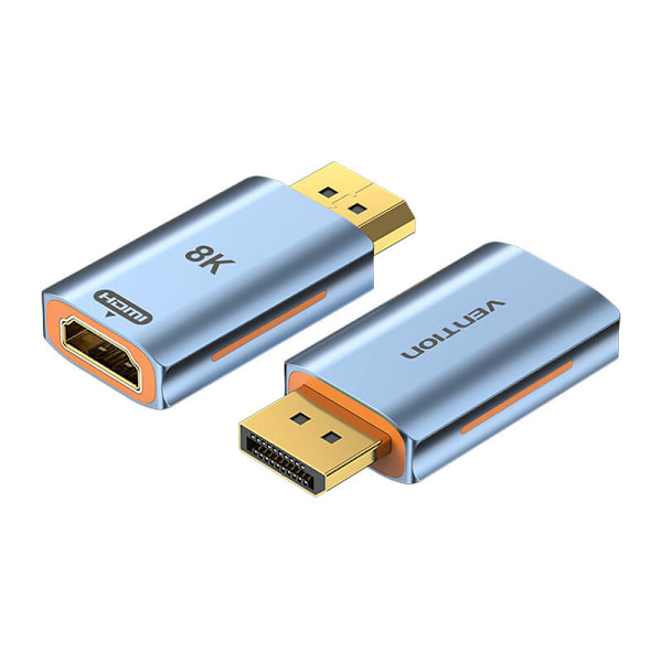 Adapter HDMI hona till DisplayPort hane Vention HFMH0 8K 60HZ (blå)