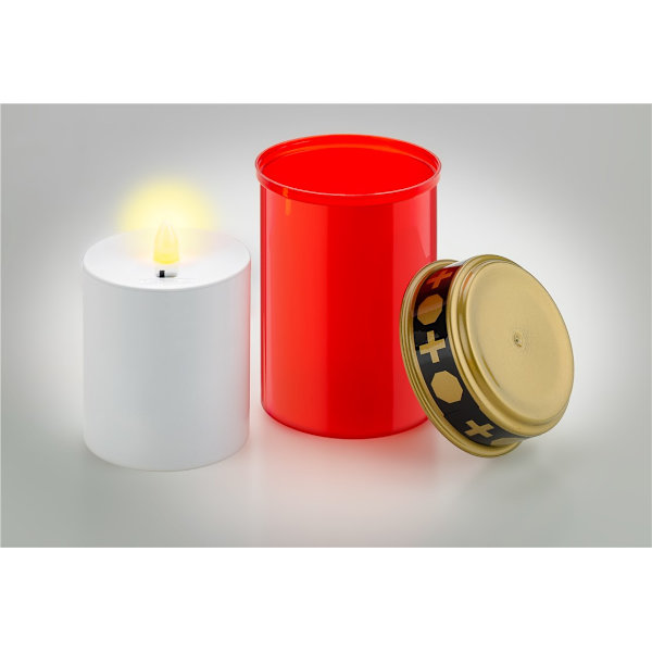 LED gravljus med timer, rött