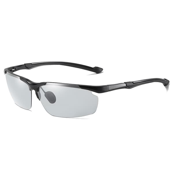Valoisuusanturilla varustetut aurinkolasit Silver + Black Silver + Black