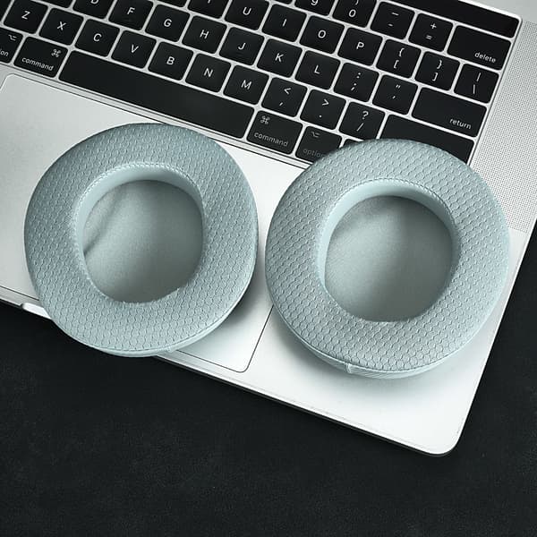 Ørepuder til udskiftning kompatible med SteelSeries Arctis Nova Elite – 2 stk. med gel, memoryskum og klikmontering til gaming Blue Blue