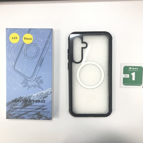 Samsung A55 Magnetiskt Mobilskal Black+Grey Black+Grey