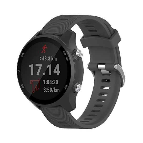 INF Urrem til Garmin Forerunner 245 Silikone Sort 20 mm