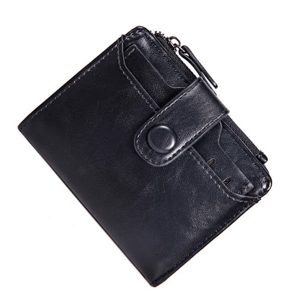 PU-nahkainen lompakko useilla korttipaikoilla Black Black