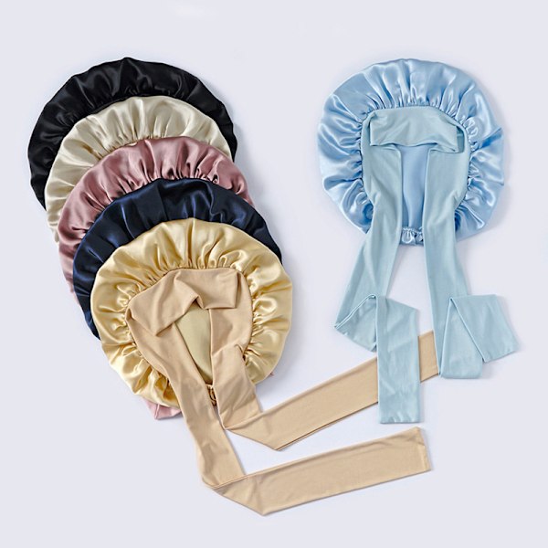 INF Sovehætte i 100 % Mulberry Silke til kvinder Beige