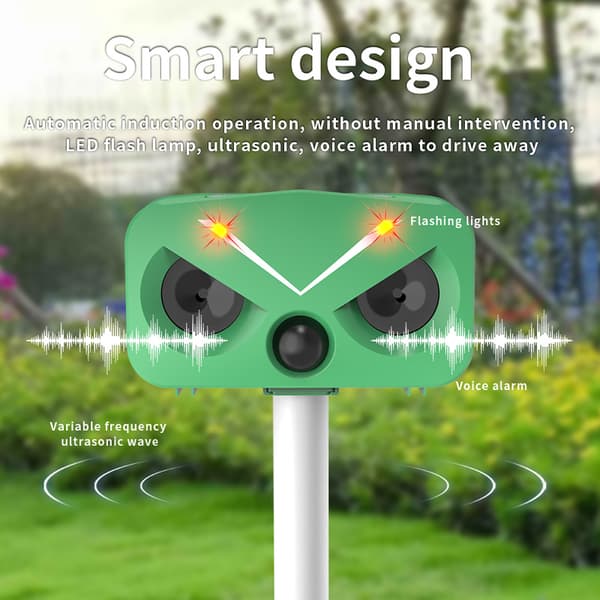 Soldriven gnagare repeller
